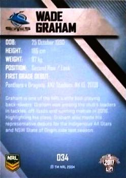 2017 ESP Traders #34 Wade Graham Back